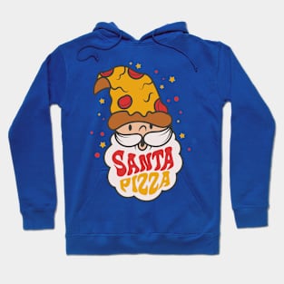 pizza christmas, santa pizza Hoodie